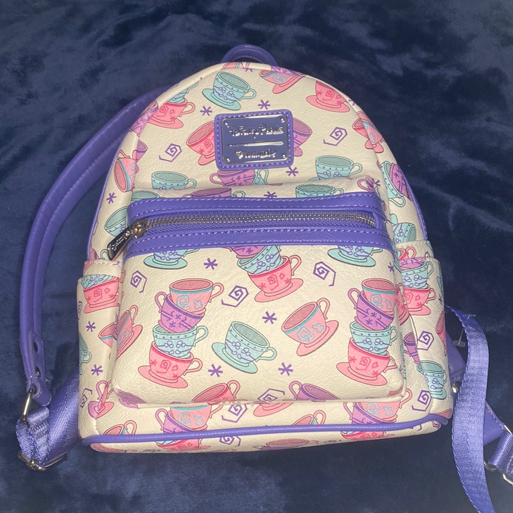 Mad Tea Party Backpack Loungefly Disneyland Park Exclusive Alice In Wonderland